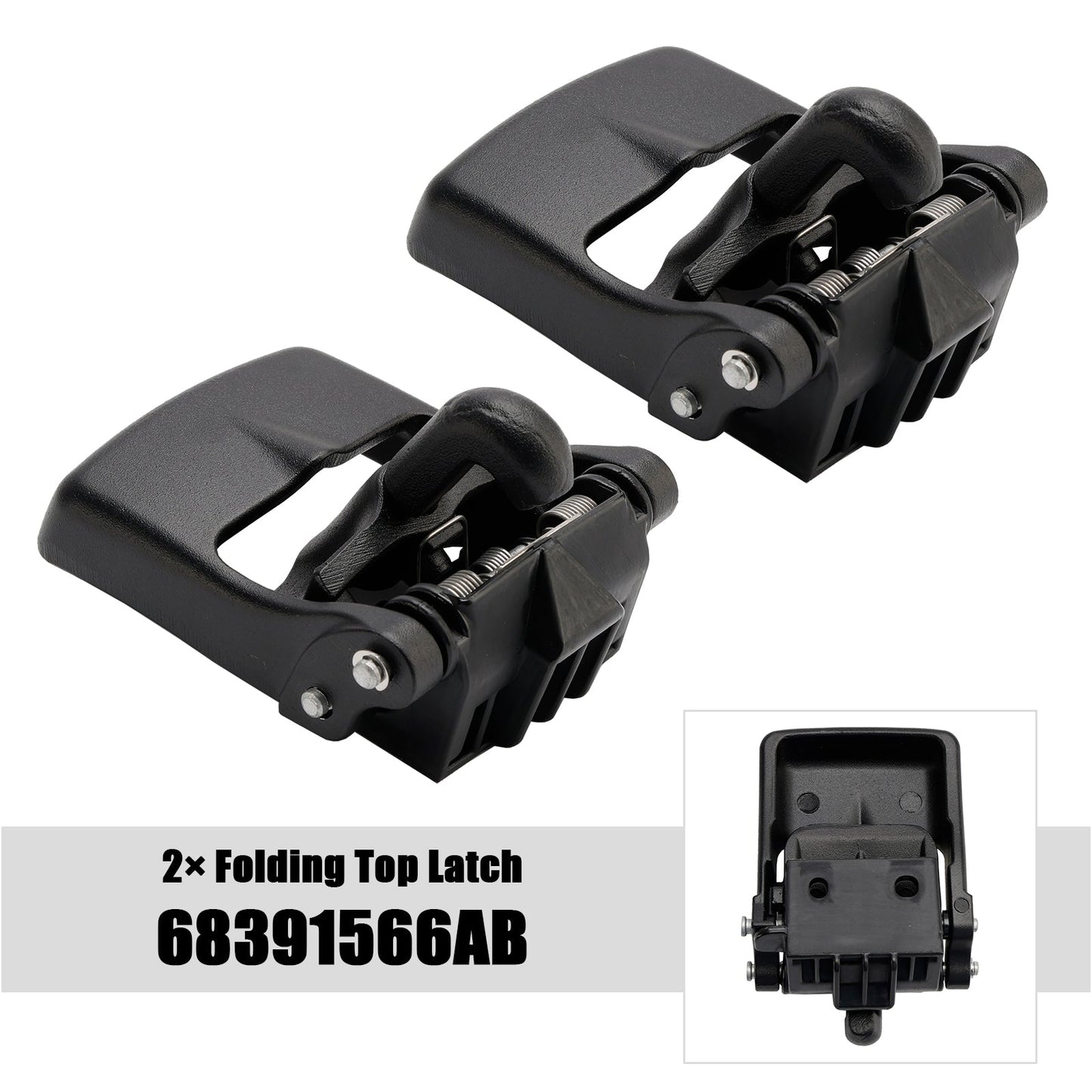 2020-2024 JEEP GLADIATOR 2× Folding Top Latch 68391566AB