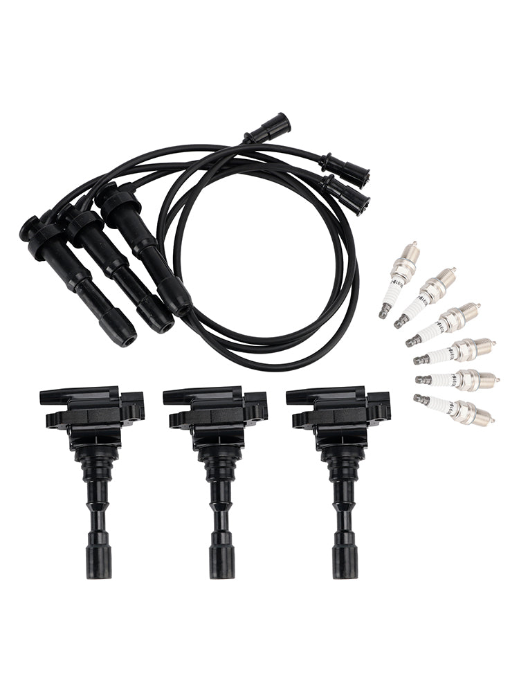 2003-2006 Kia Sorento 3.5L V6 3x Ignition Coil & 6x Spark Plug & 3x Wireset UF431