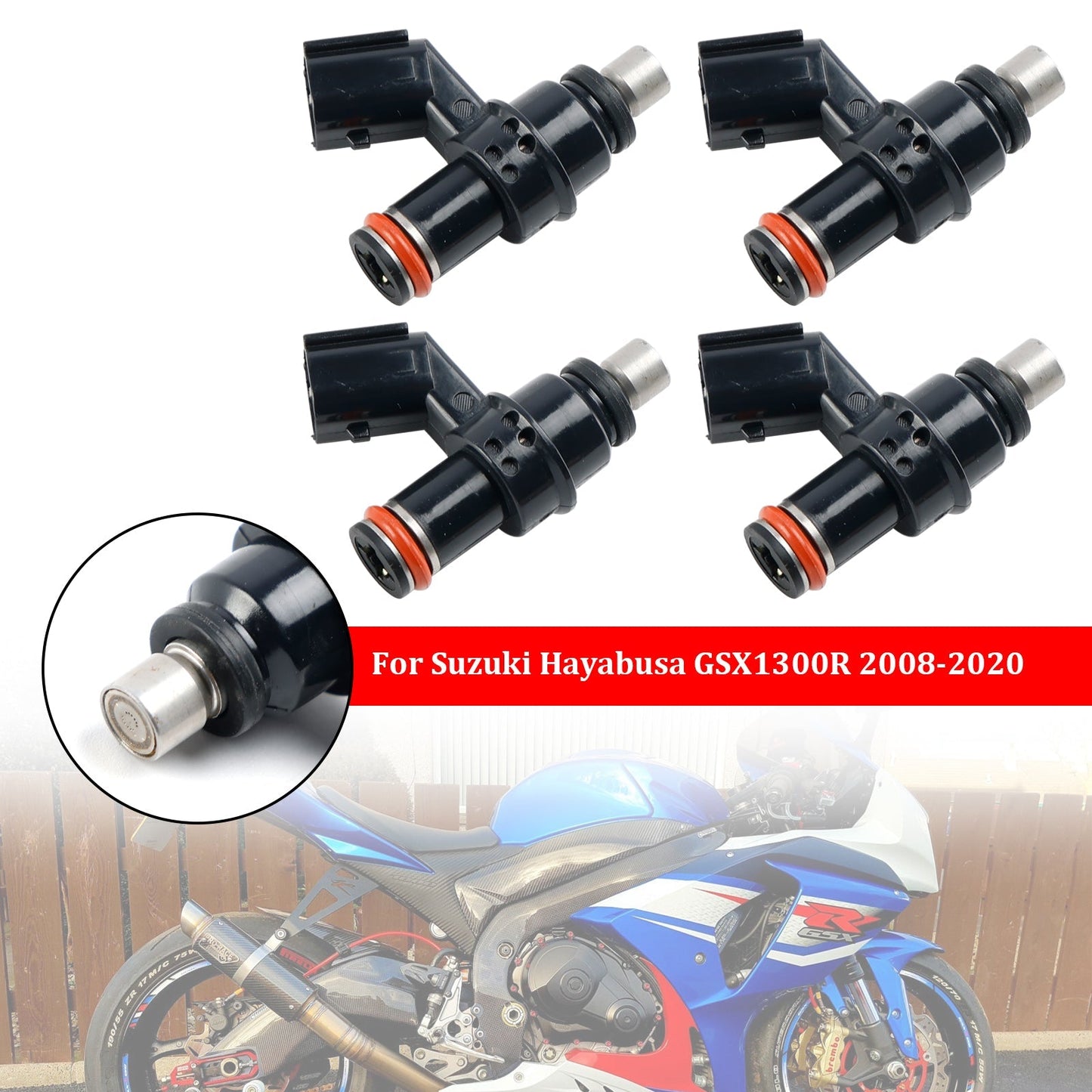 2007-2016 Suzuki GSXR1000 4PCS Fuel Injectors 1571021H00 15710-21H00