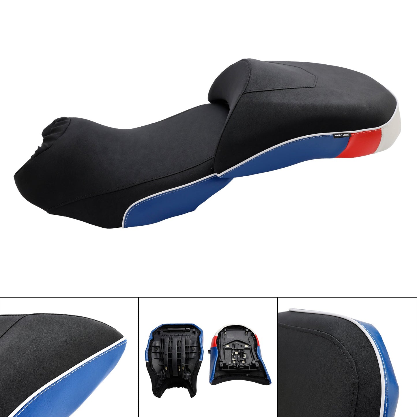 2014-2018 BMW R1200GS/GS ADV Complete Cushion Rider Passenger Seat Blue