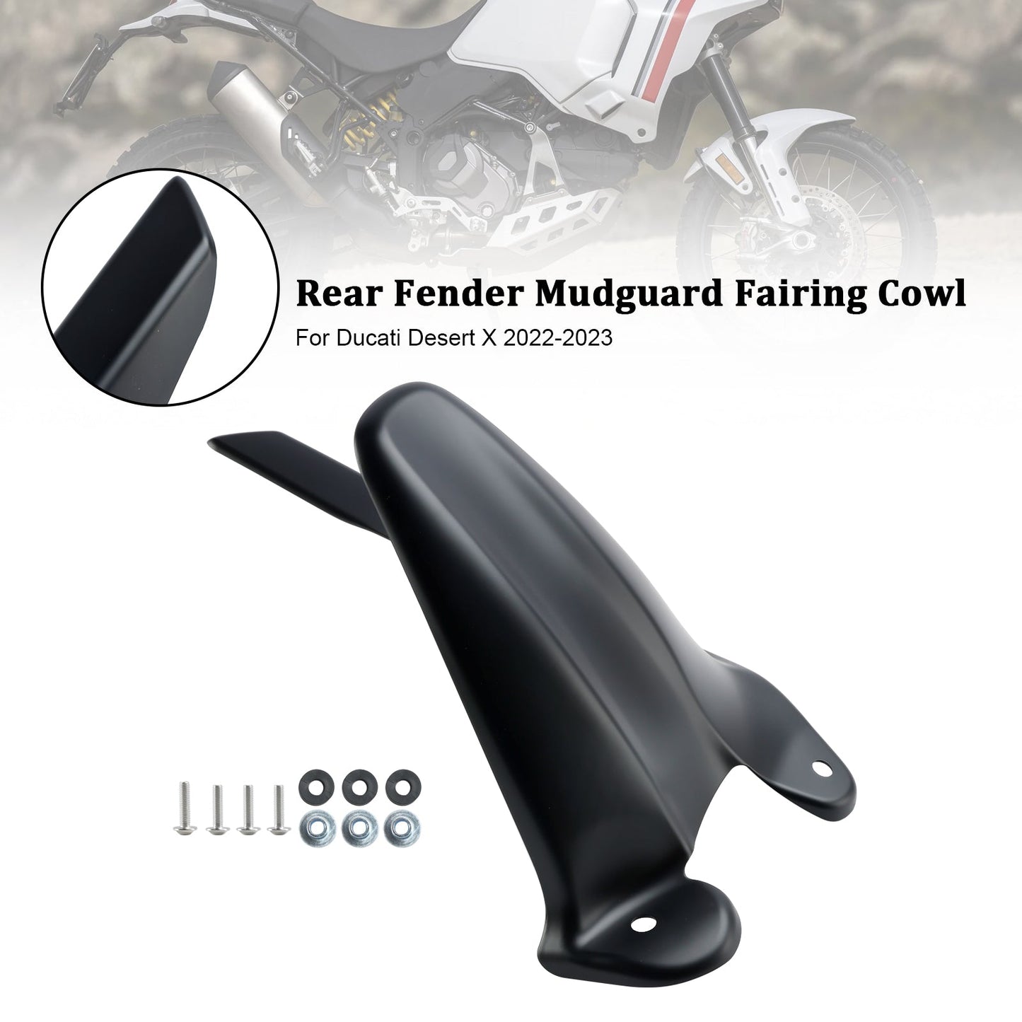 2022-2023 Ducati Desert X Rear Fender Mudguard Fairing Cowl