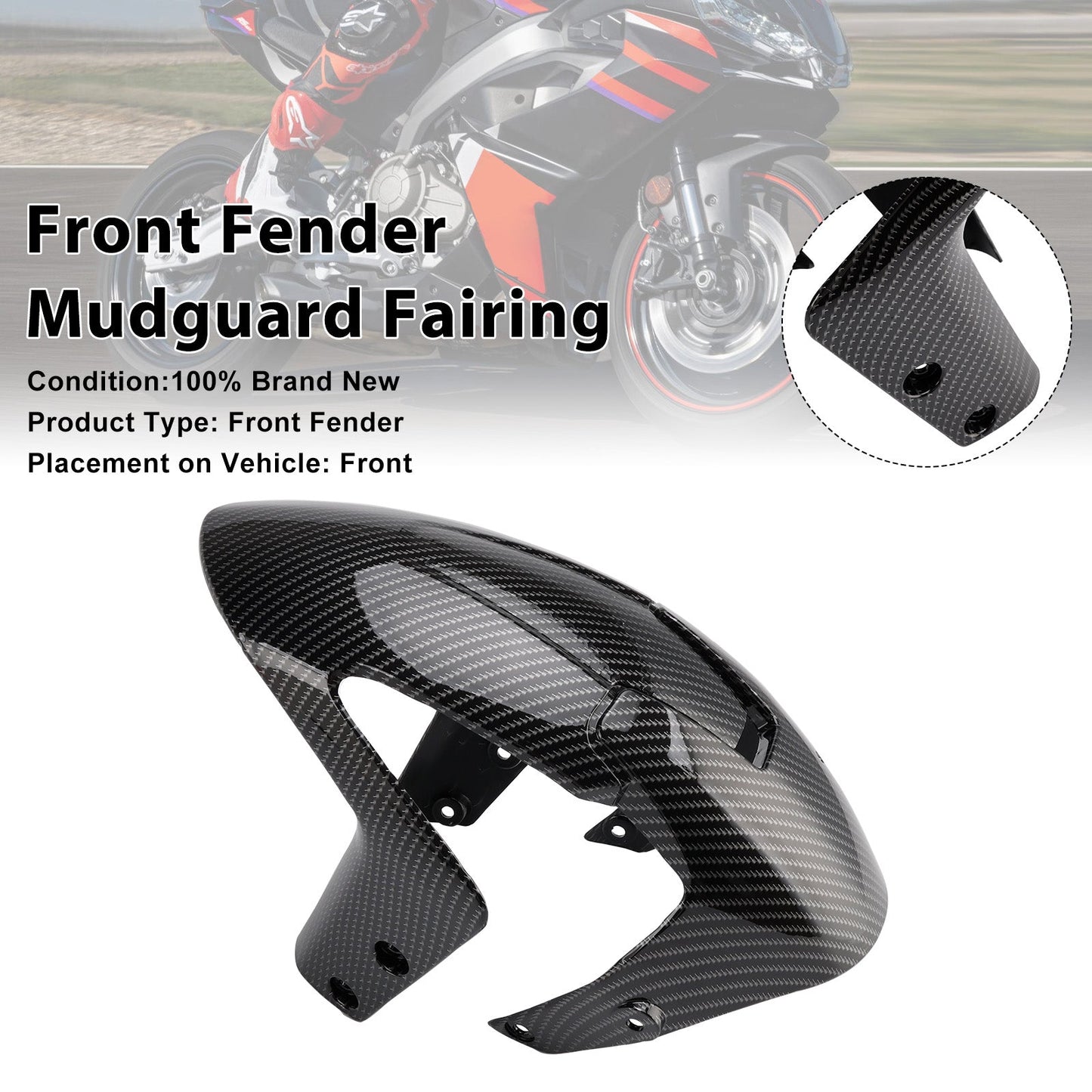 2024-2025 Aprilia RS457 RS 457 Front Fender Mudguard Fairing