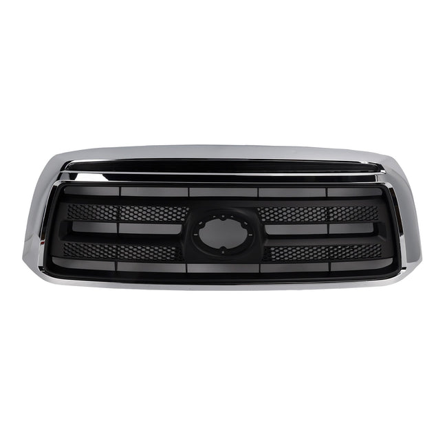 2010-2013 Fit Toyota Tundra Matte Black Chrome Front Bumper Grill Grille