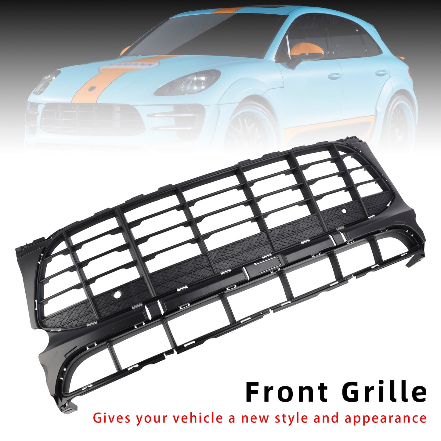 2015-2018 Porsche Macan Black Front Bumper Grill Grille 95B807683H1E0