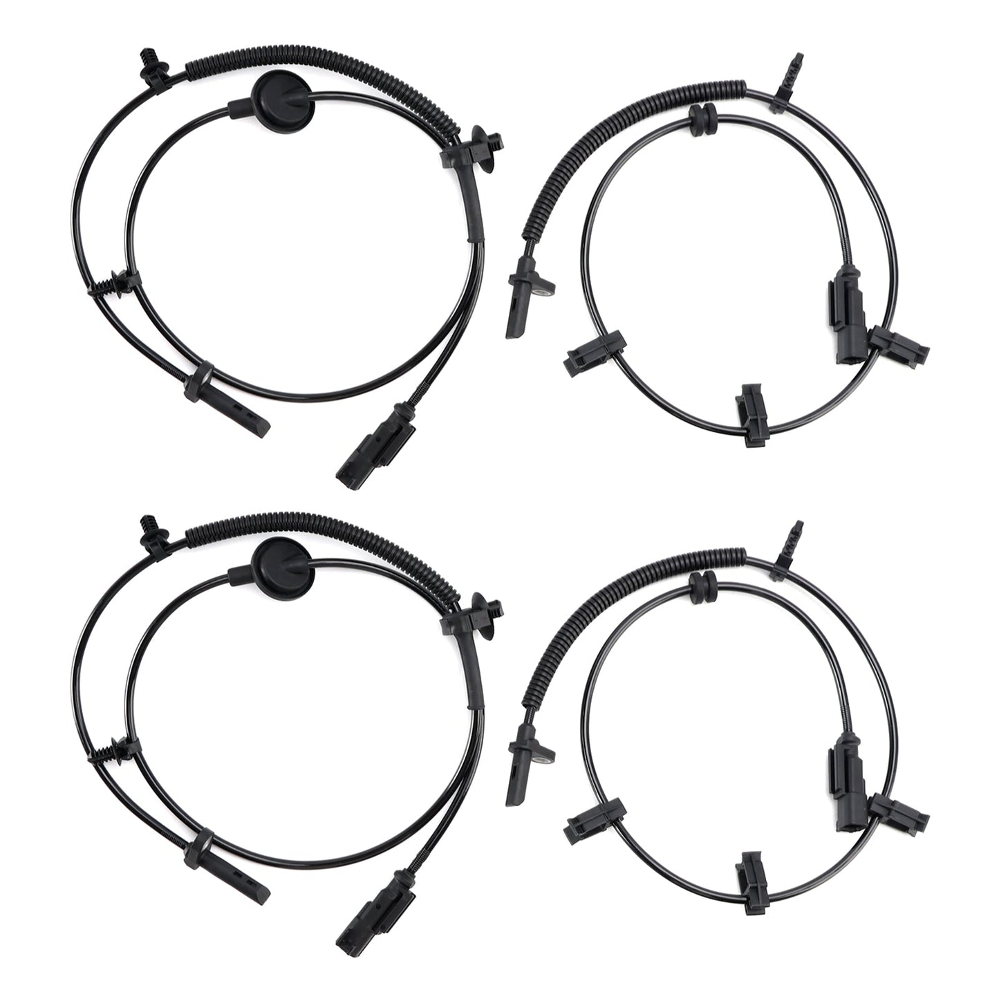 4PCS Front&Rear Side ABS Wheel Speed Sensor For Chevy Traverse 3.6L 2009-2017