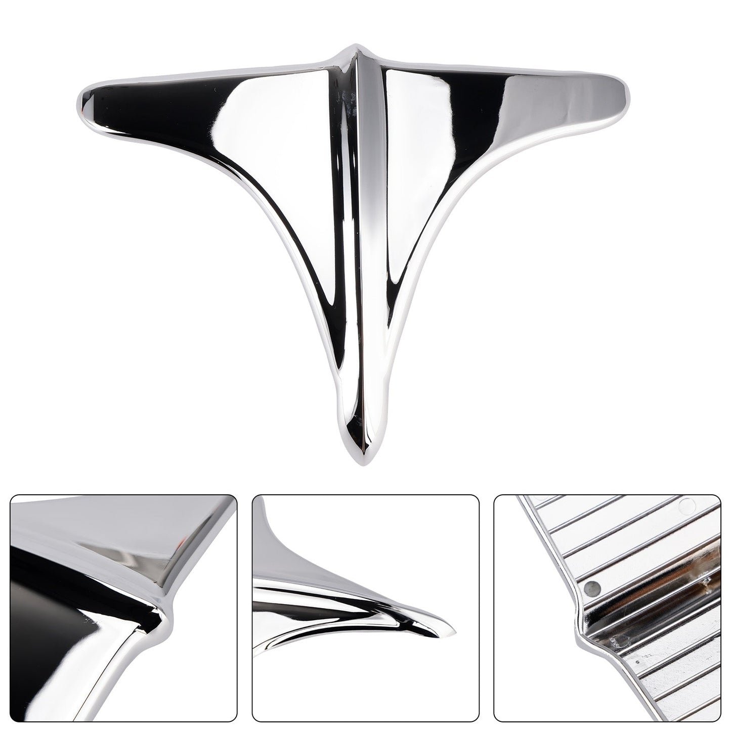 ABS Rear Fender Accents Front Edge Trim For Street Tri Glide 2009-2023