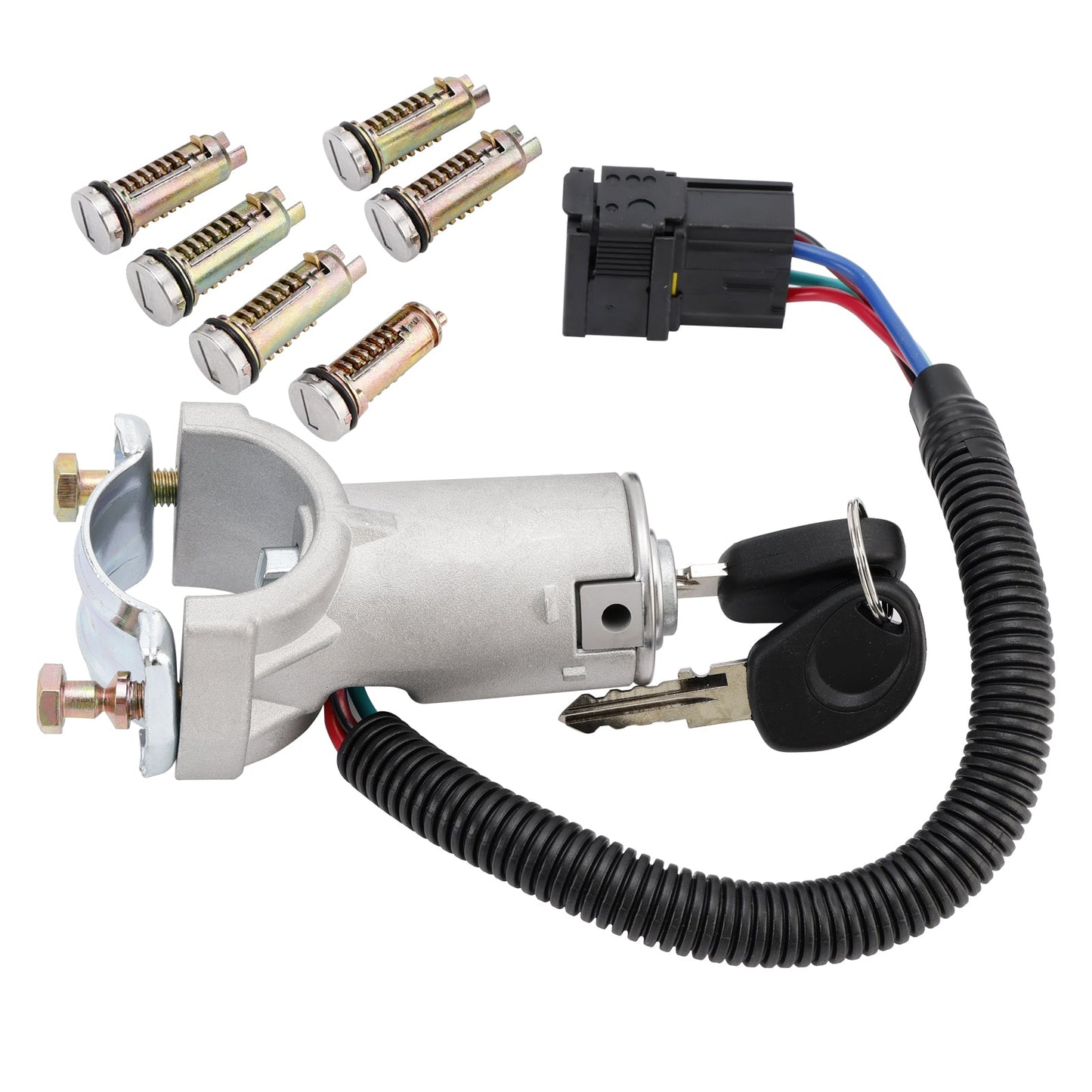 Ignition lock + 6x locking cylinder + key 2996075 For Iveco Daily 06-12
