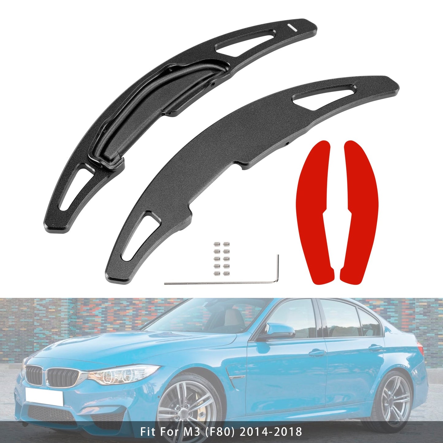 Steering Wheel Paddle Shifter Extension For BMW M3 M4 X5M X6M Aluminium