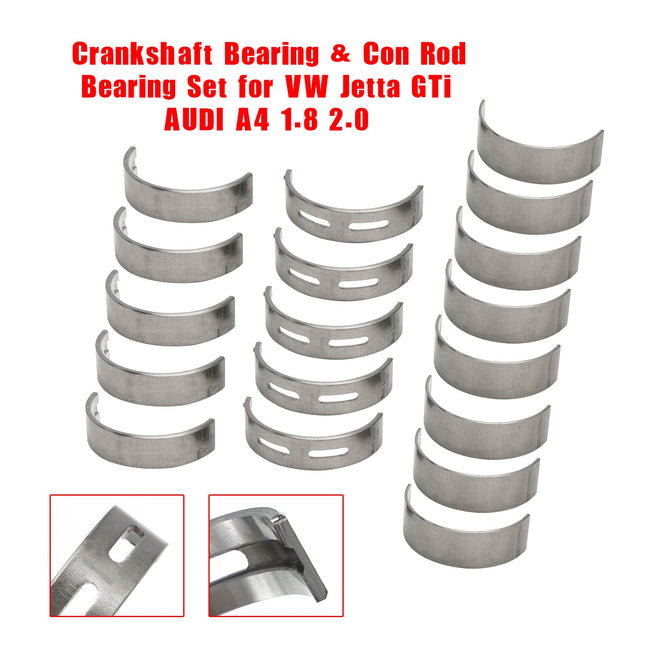 Crankshaft Bearing & Con Rod Bearing Set Fit for VW Jetta GTi AUDI A4 1.8 2.0