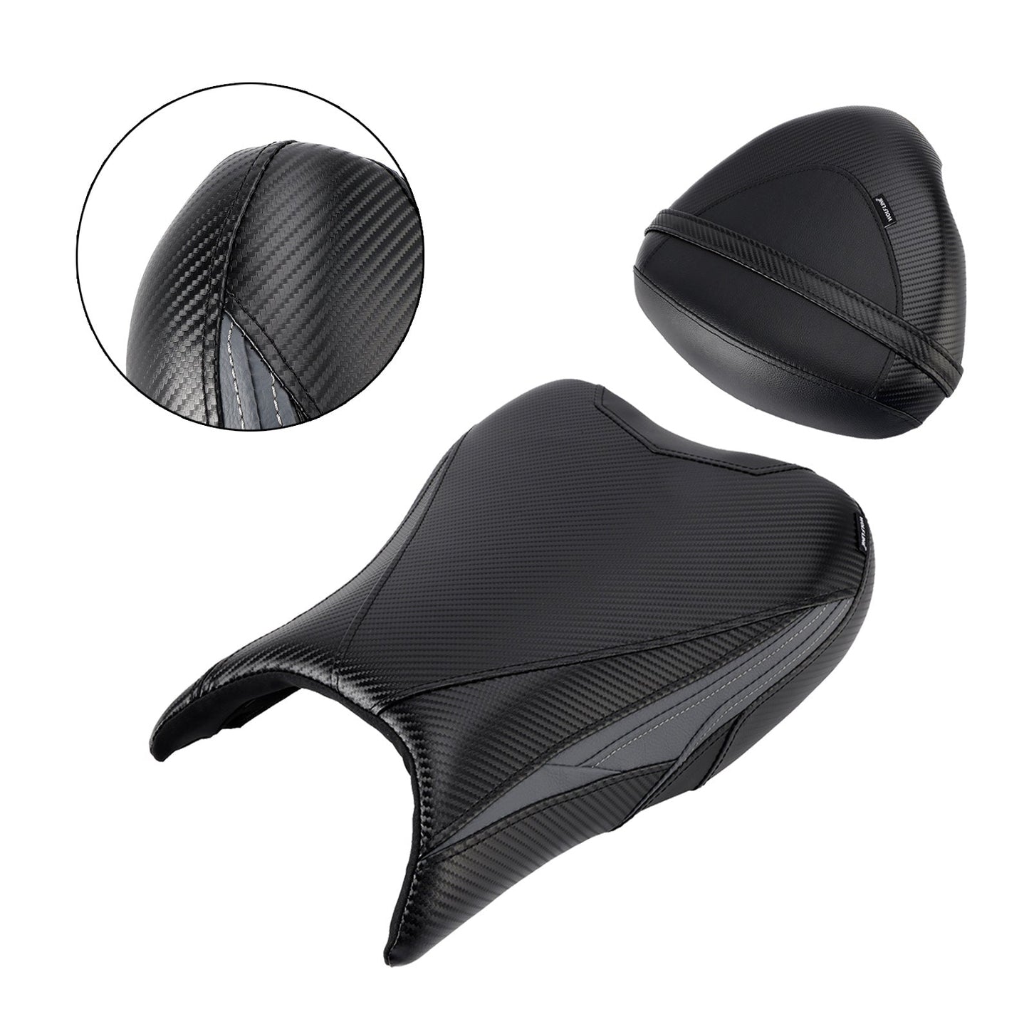 2022-2024 For Suzuki Gsx1300R Front&Rear Raider Passenger Cushion Kit Black2