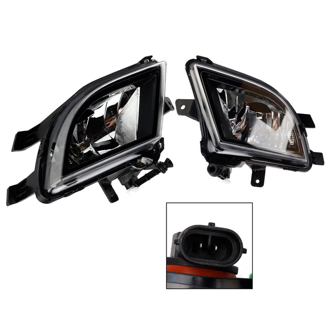 2015-2018 VW Volkswagen Jetta Pair Front Bumper Clear Lens Fog Light Lamp