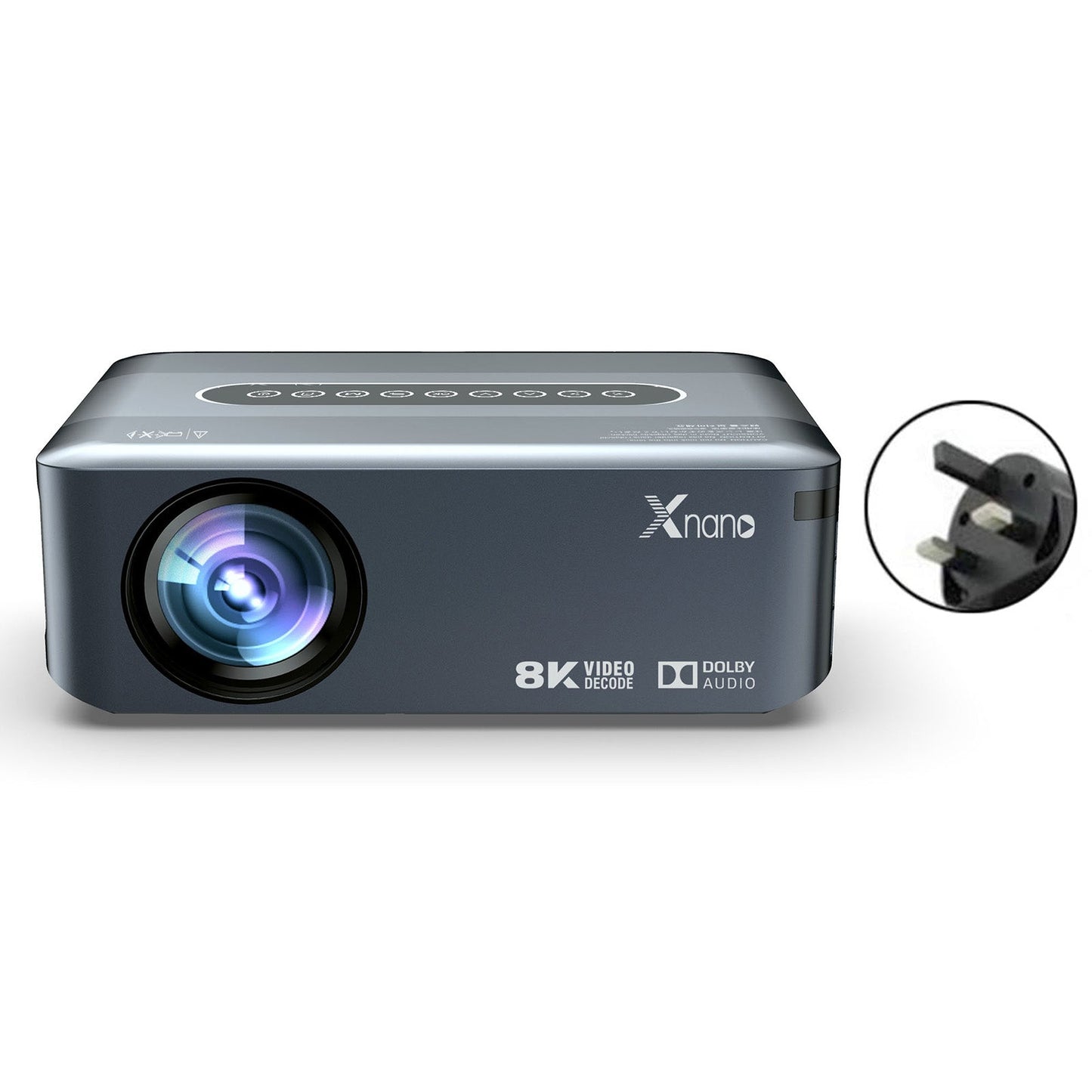 Ultra HD 8K Decoding Projection 1080p Home Movie Projector Phone Laptops Android