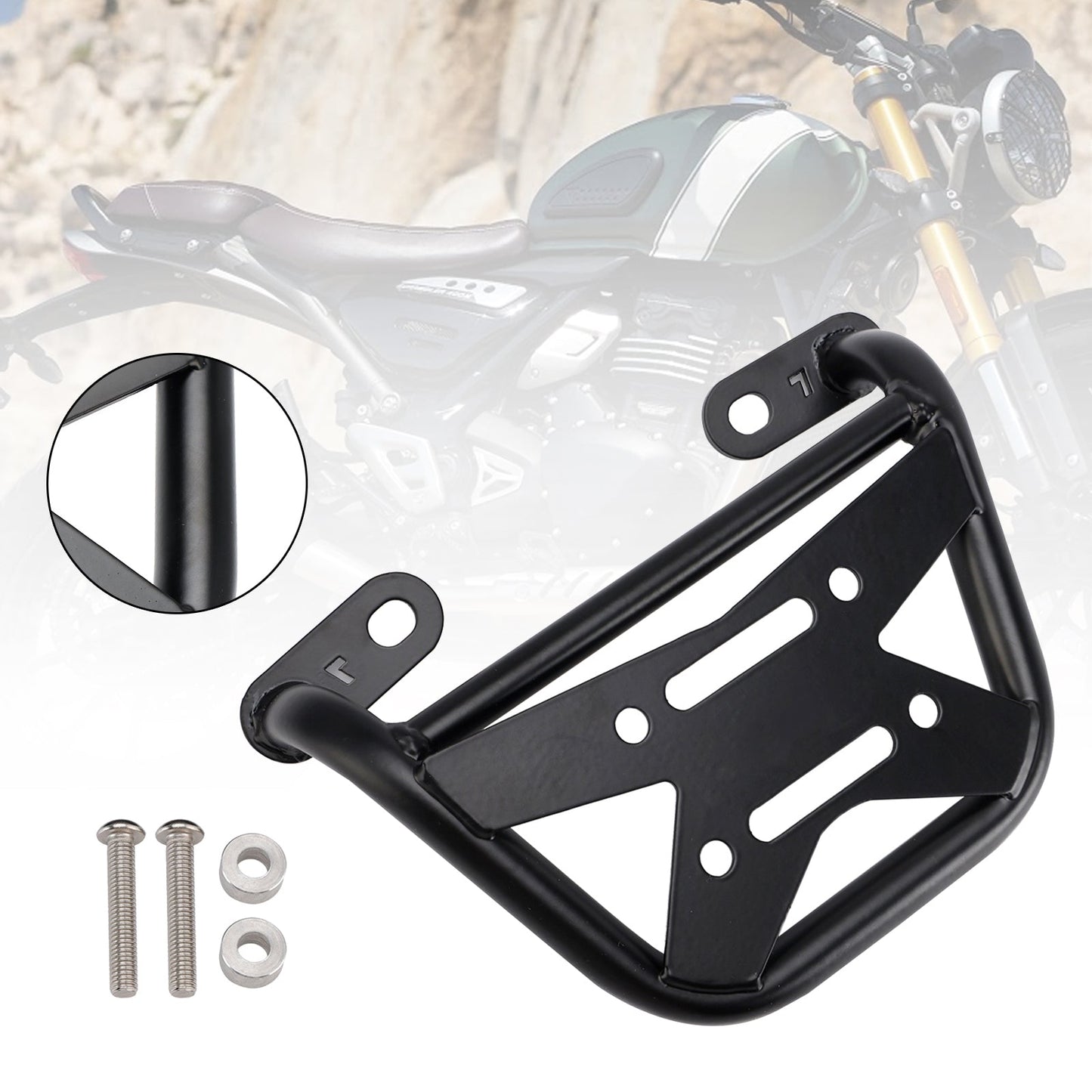 2024-2025 Scrambler Speed 400 T4 Luggage Rack Side Saddle Bag Mount Bracket Right