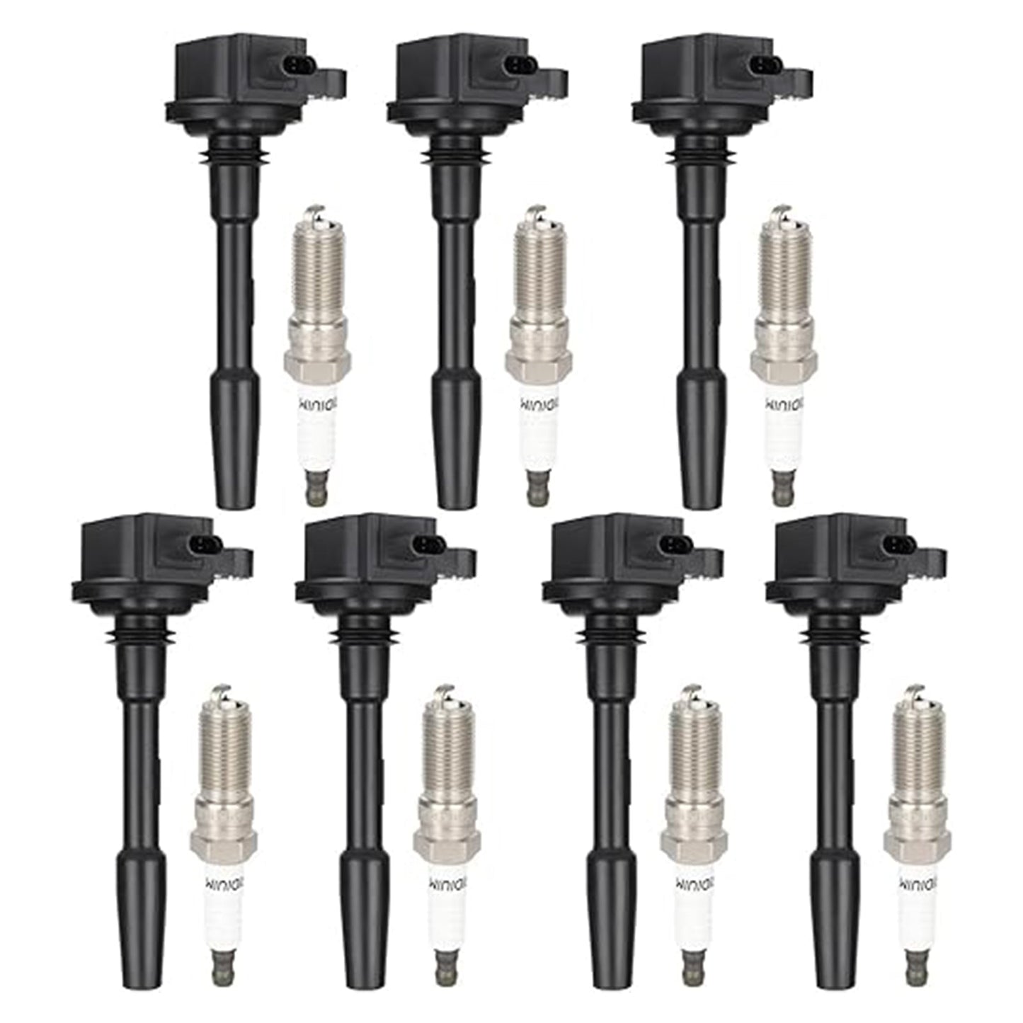 For Ford Mustang 2018-2020 V8 5.0L DG566 DG565 7x Ignition Coils Spark Plugs