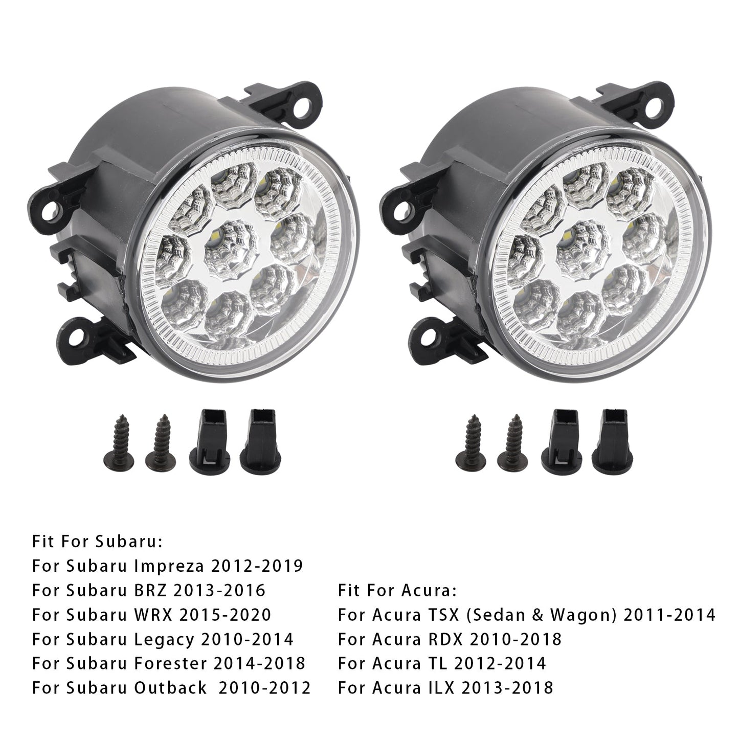 Pair LED Daytime Running Fog Lights For Nissan Frontier 2005-2019 84501AJ00A