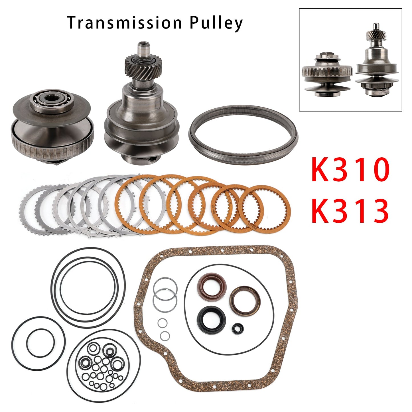 2015-2016 Toyota Ractis 1.2L/Wish 1.8L CVT Transmission Pulley Set With Belt Chain K310 K313