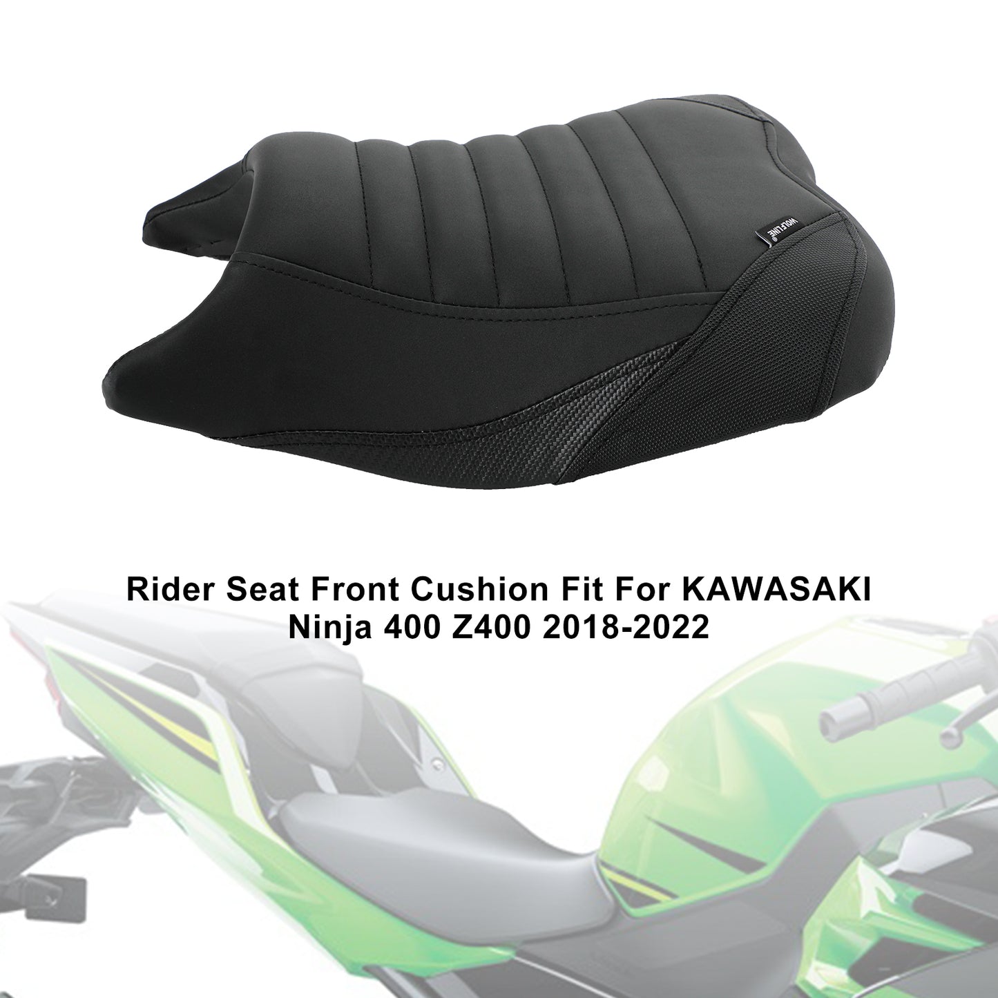 2018-2023 Kawasaki Ninja 400 Z400Complete Cushion Rider Passenger Seat Black