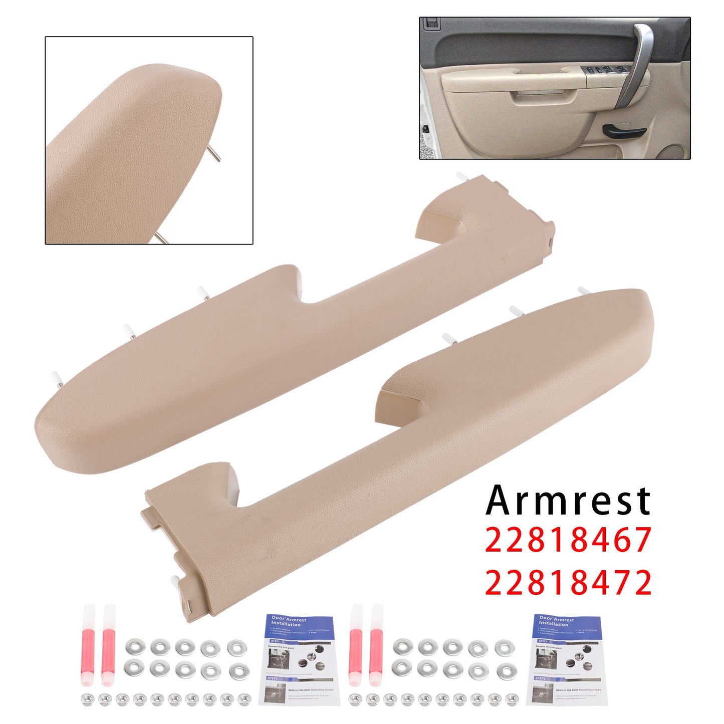 2010-2014 For Chevrolet Silverado 2500 HD Front Armrest Repair Kit 22818472