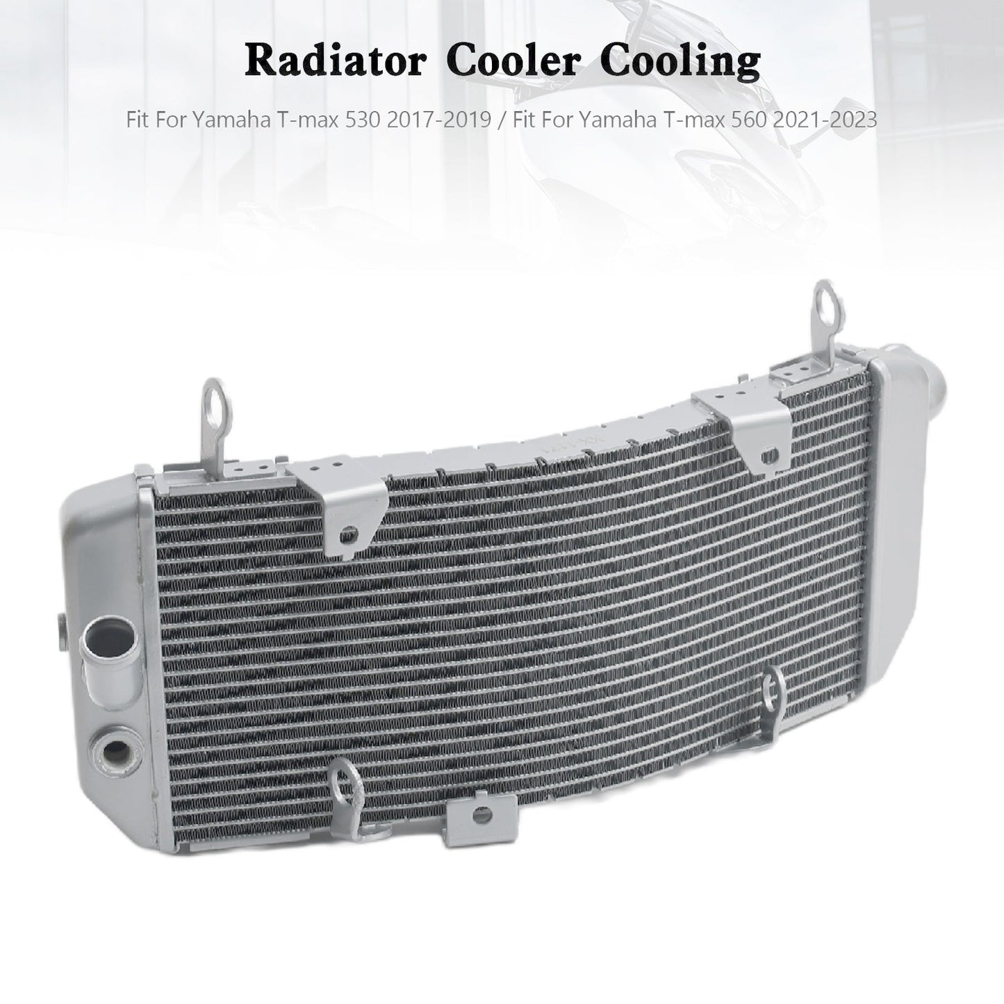 2017-2019 Yamaha T-max 530 Aluminum Radiator Cooling Cooler Silver