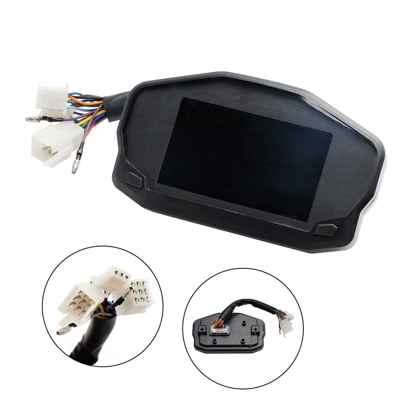 Backlight Lcd Rpm Digital Display Odometer Speedometer Universal For Motorcycle