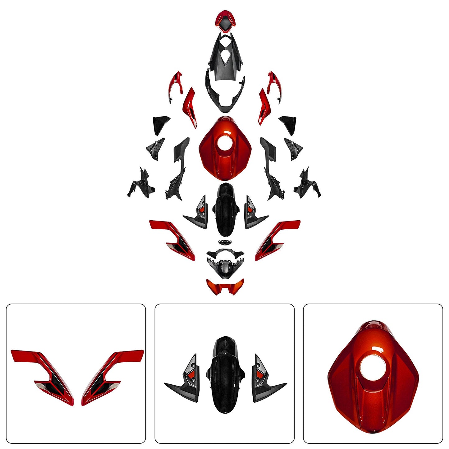 Injection Bodywork Fairing Kit for Street Triple 765 R/RS 2023-2025