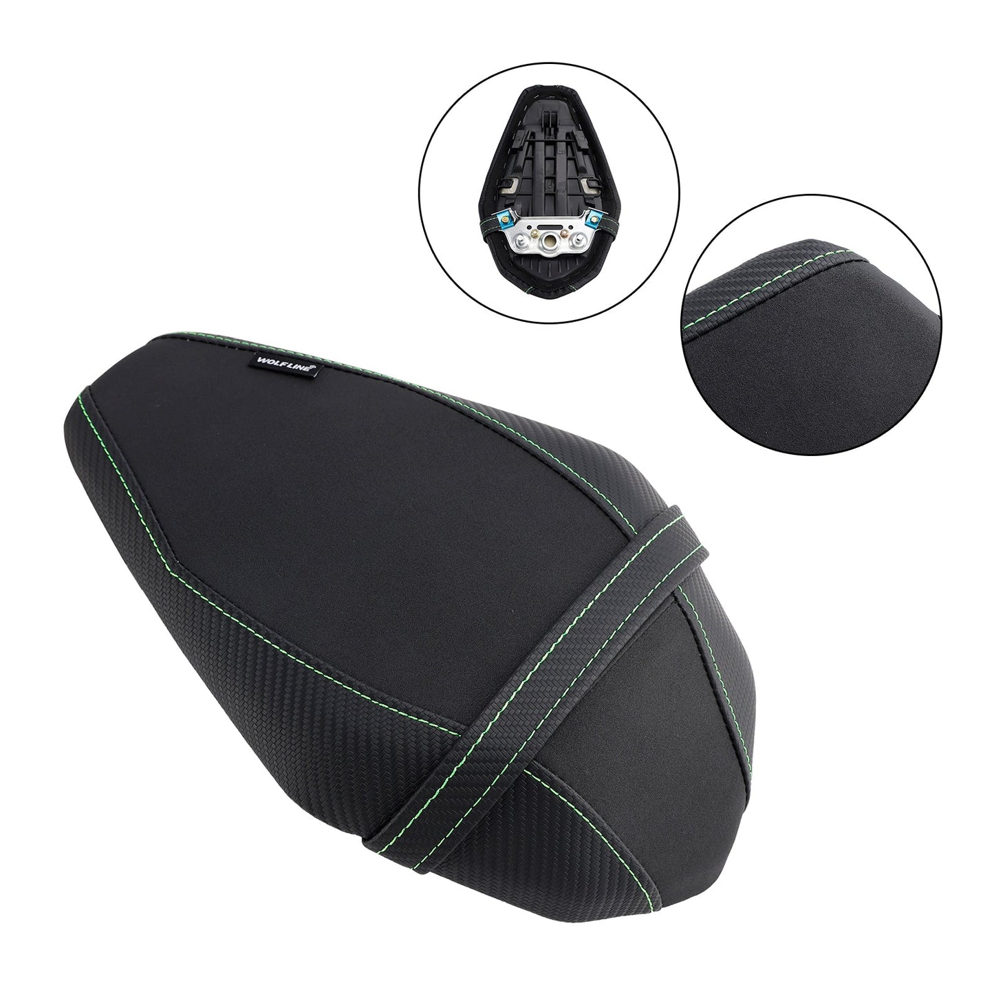 2021-2023 KAWASAKI ZX-10R/RR Rear Passenger Seat Cushion Pu Pillion Flat G-Stitch