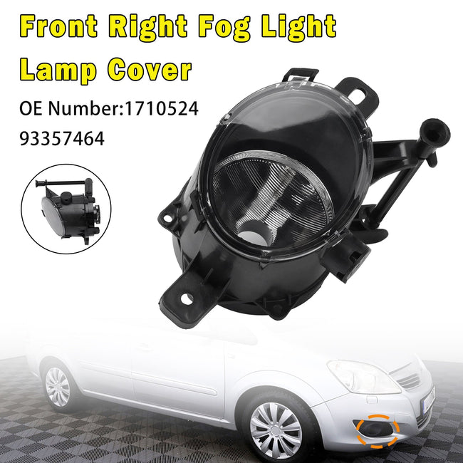 Front Right Fog Light Lamp Cover 1710525 93357465 For Opel Zafira B (A05) 2008-2011