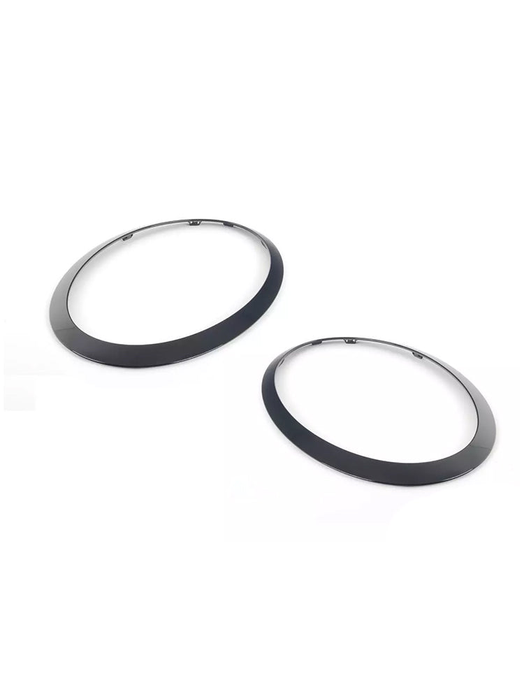 2PCS Gloss Black Headlight Bezel Trim Ring Mini Cooper F55 F56 F57 2014-2021