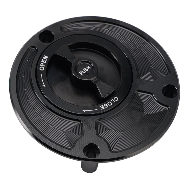 CNC Black Keyless Fuel Filler Cap For Yamaha FZ1 FZ6 FZ8 YZF R1 R6 R3 FZR 750