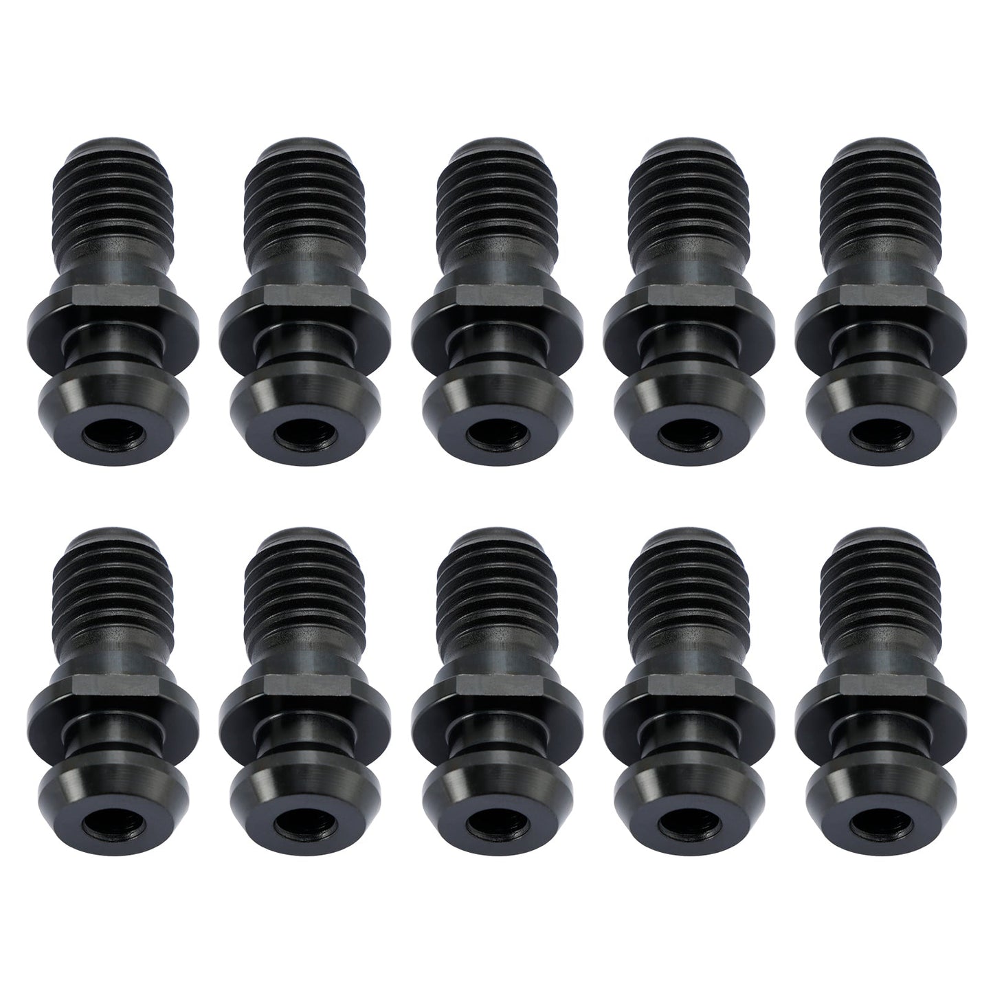 10Pcs CAT40 45° 0.740" Coolant Pull Stud Retention Knob For Mazak Fadal Black