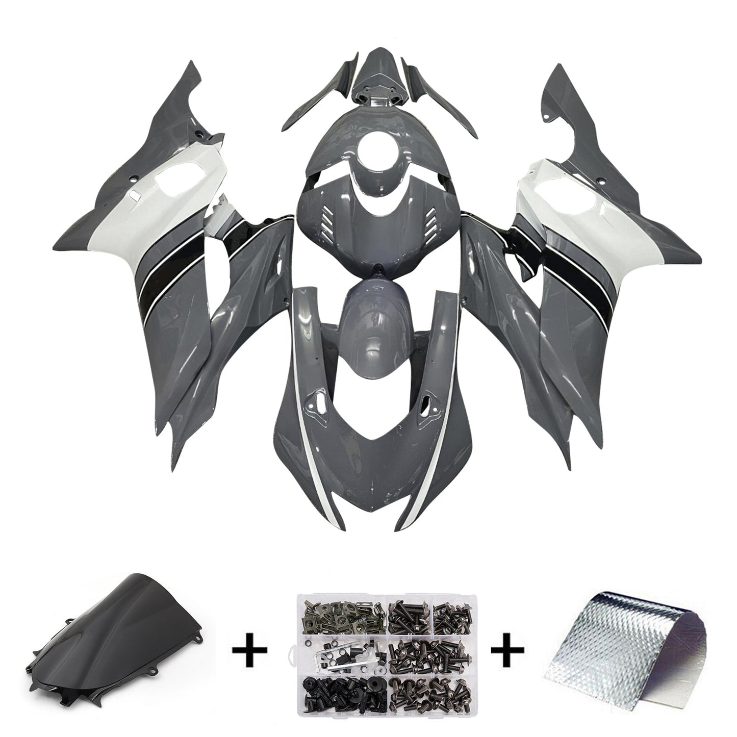 Injection Fairing Kit Bodywork Plastic ABS fit For Yamaha YZF-R6 2017-2023