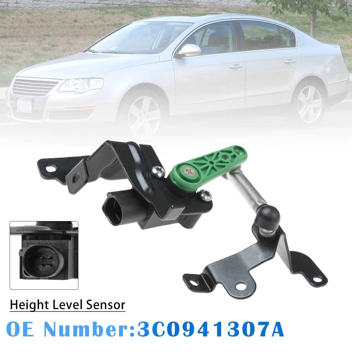Rear Left Height Level Sensor 3C0941307A For VW Audi Tiguan Scirocco