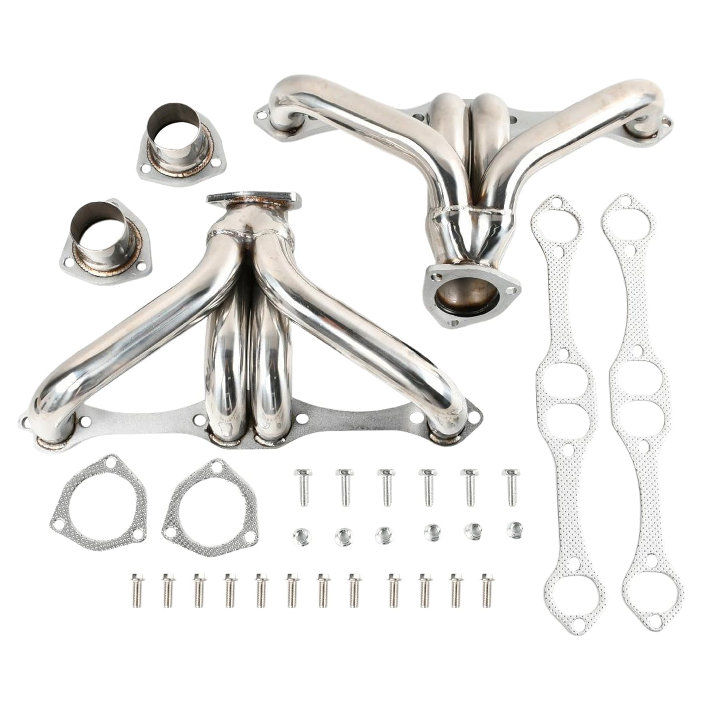 Exhaust Header Manifold Fit Chevy Small Block SB V8 262 265 283 305 327 350 400