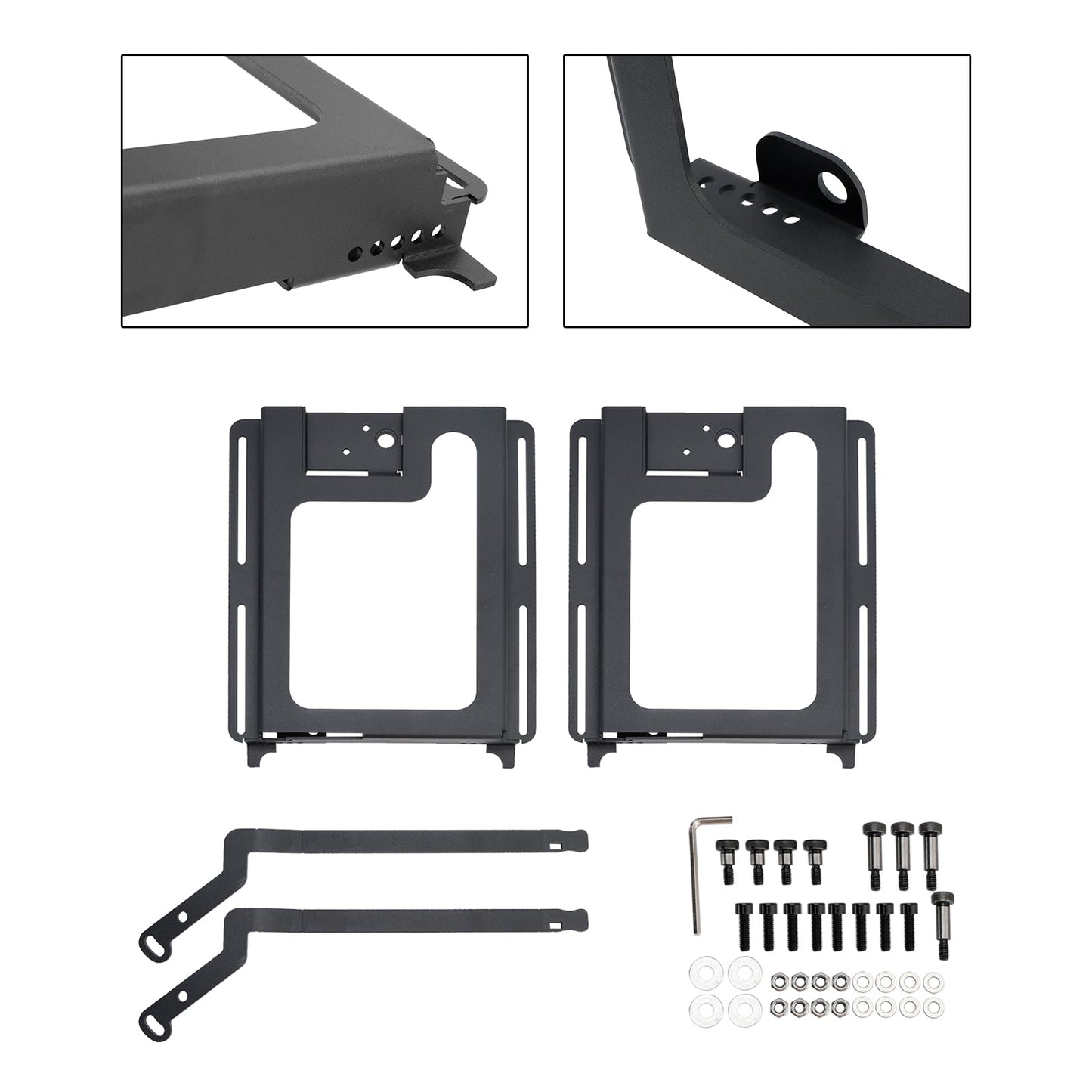 Polaris RZR S 1000 2X Lower Recline Seat Bases Set