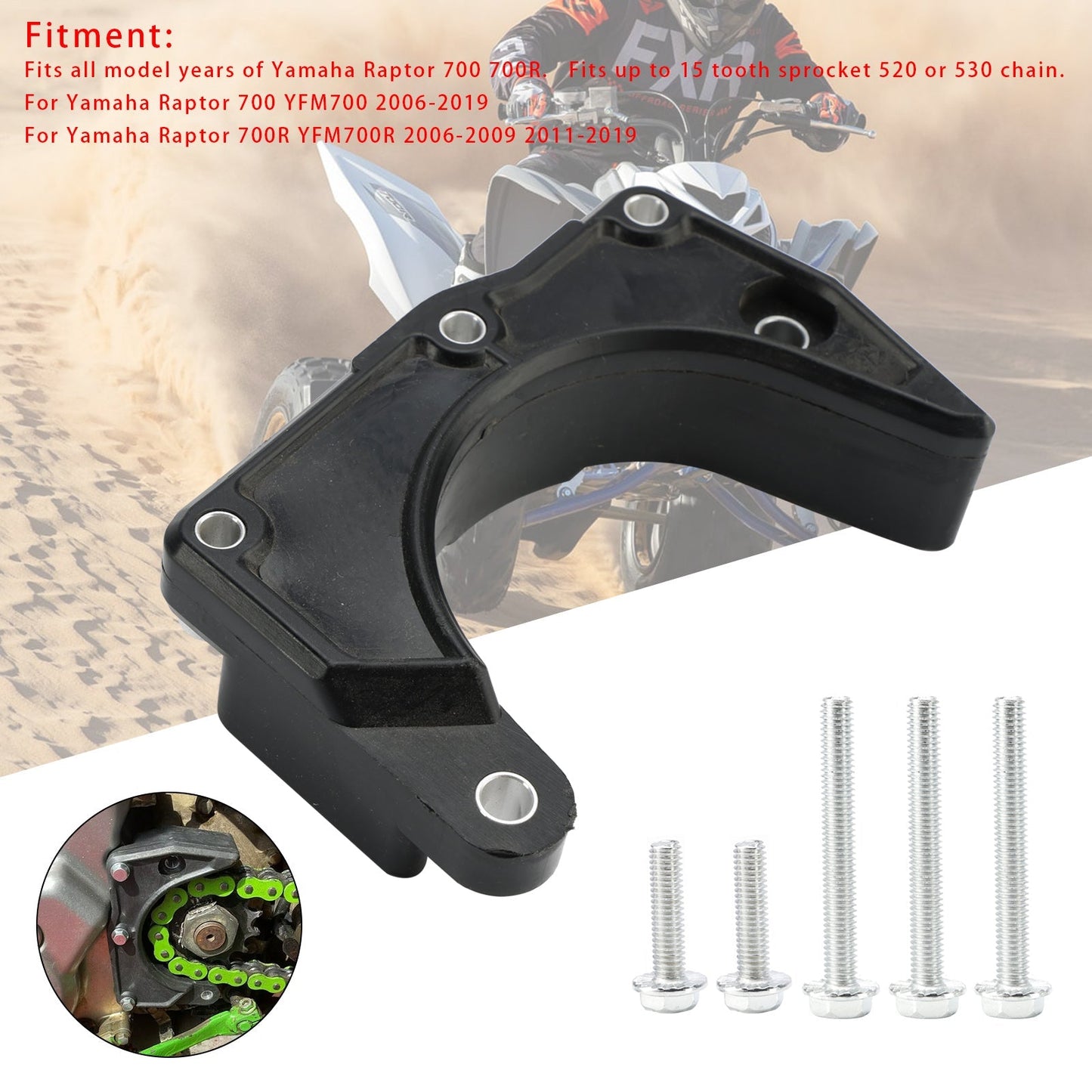 2006-2019 Yamaha Raptor 700 YFM700 Prevent Broken Mounts Case Saver Repair Kit Poly Chain