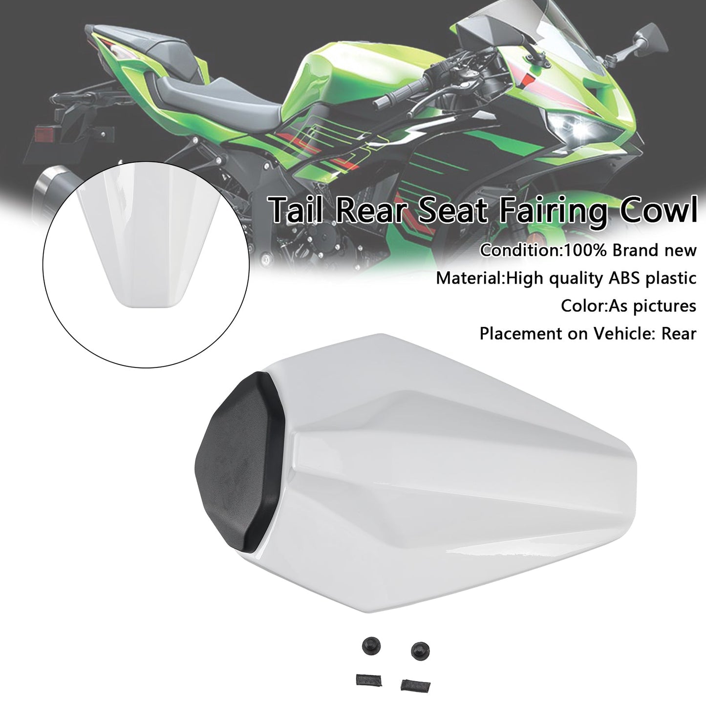 2019-2025 Kawasaki ZX6R ZX-6R Racing Tail Rear Seat Fairing Cowl
