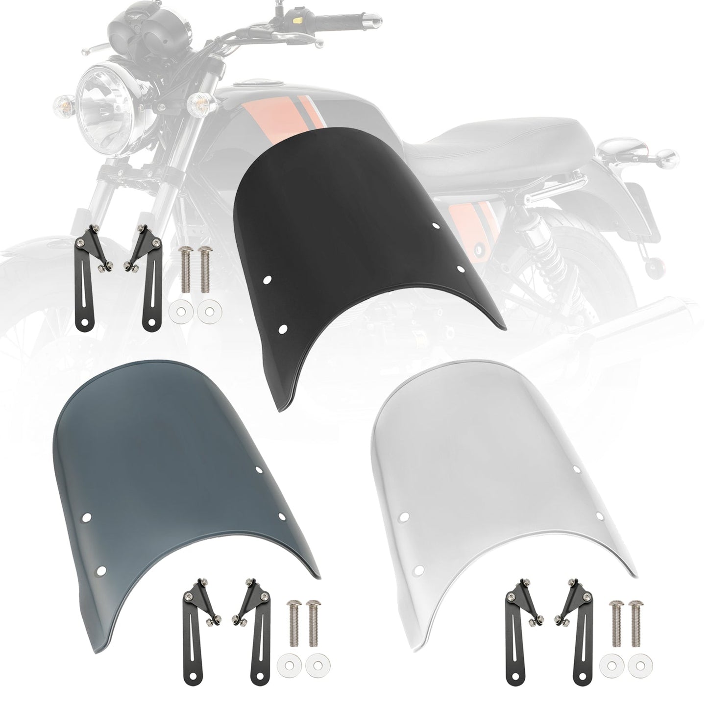 Windshield WindScreen fit for Scrambler 1200 XC XE 19-23 Street Twin 900 16-23