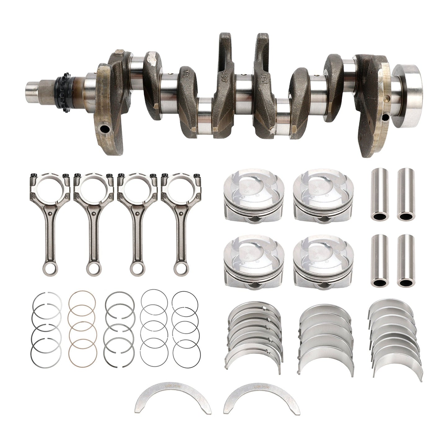2014 Hyundai Veloster RE:FLEX Hatchback 3-Door Crankshaft & Connecting Rod Piston Kit 23041-2B600