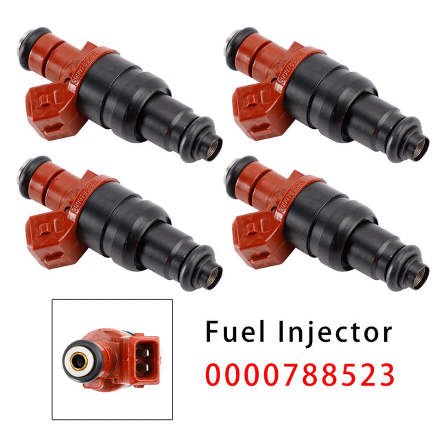 4Pcs Fuel Injector For Mercedes-Benz W210 S210 W202 W124 C208 C230 0000788523