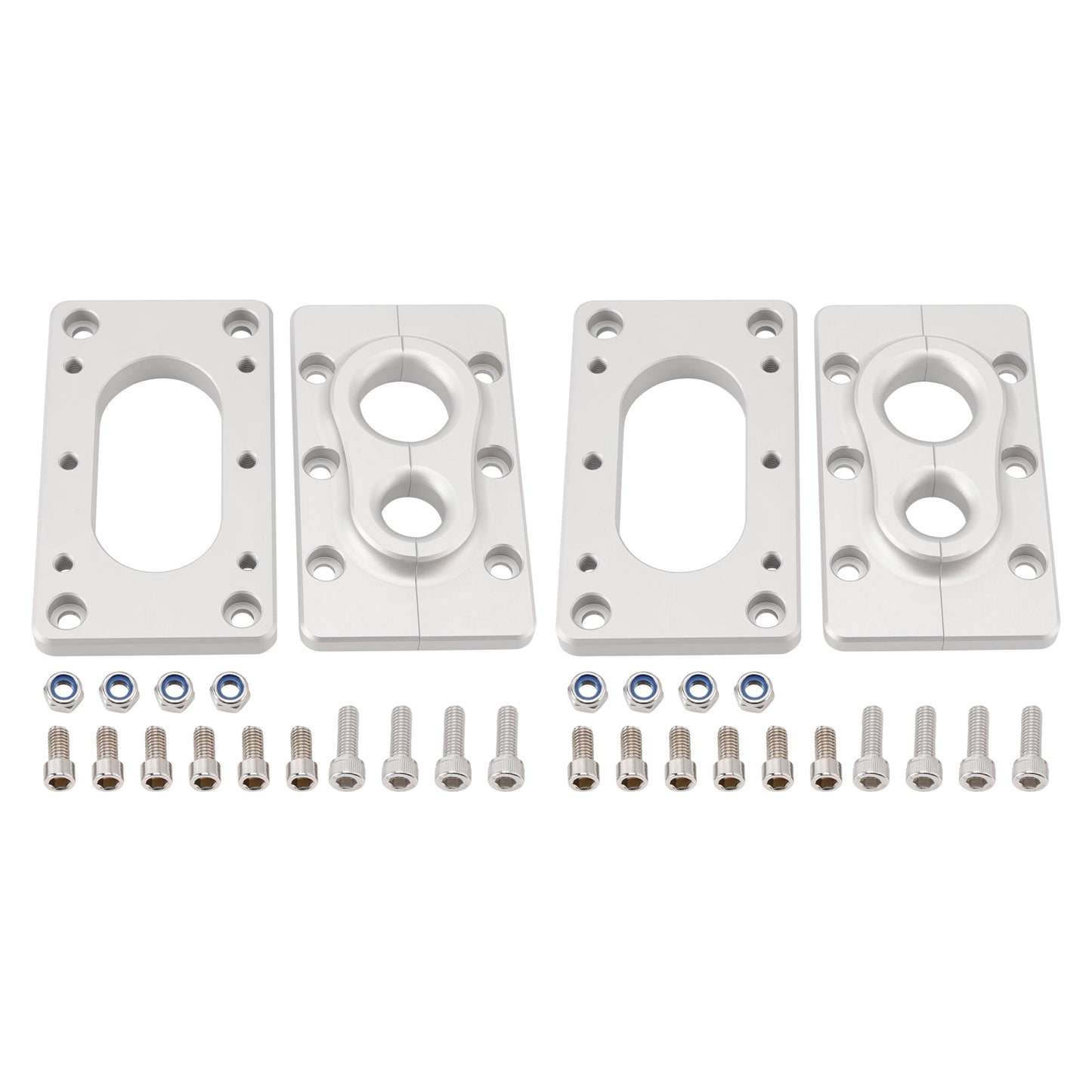 2Pack Aluminum Fire Wall Pass Through Raw Bracket For Holley Terminator x Max