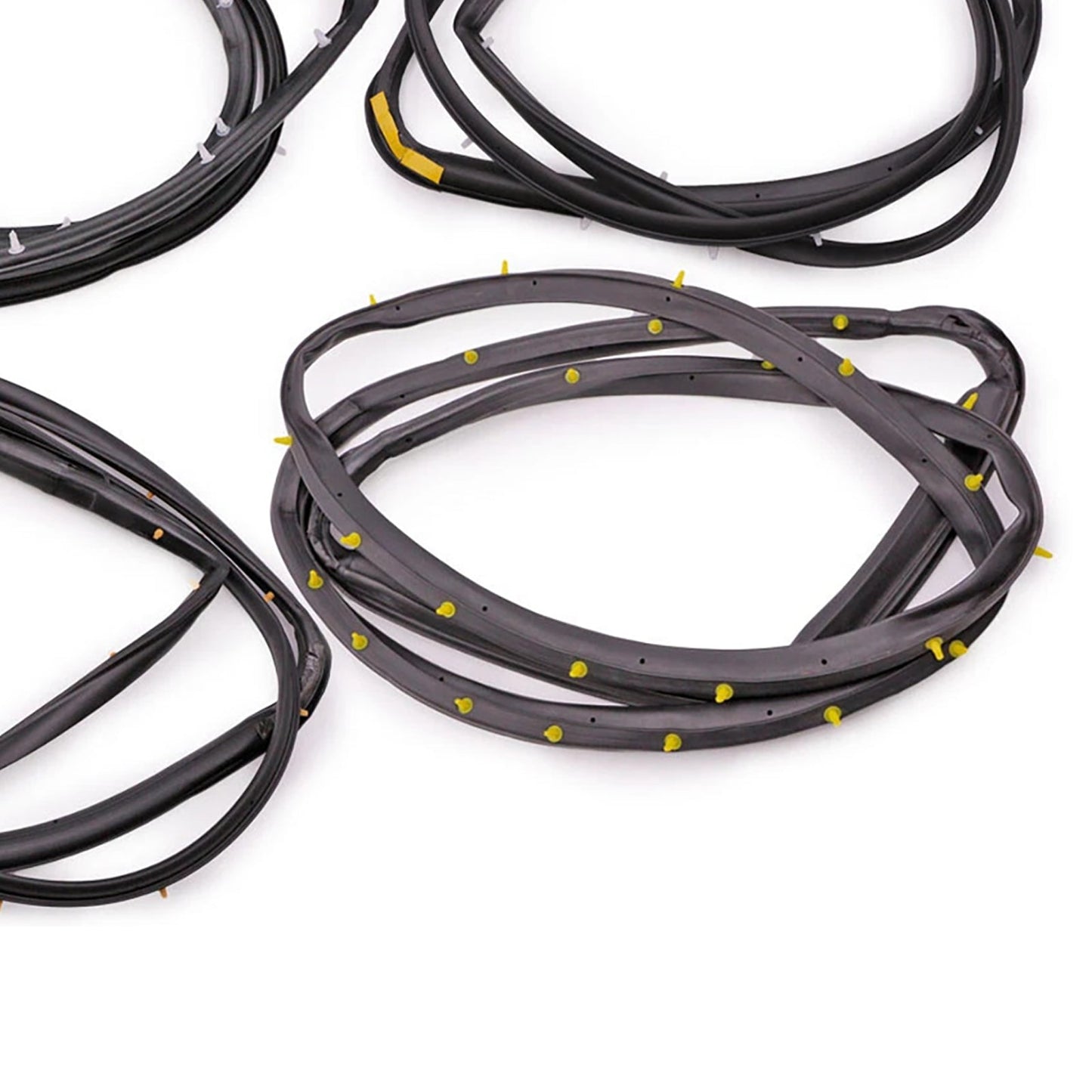 1998-2005 Nissan D22 Frontier 4Dr Double Cab 4PCS Front Rear Door Rubber Seal Weatherstrip 80831-2S400