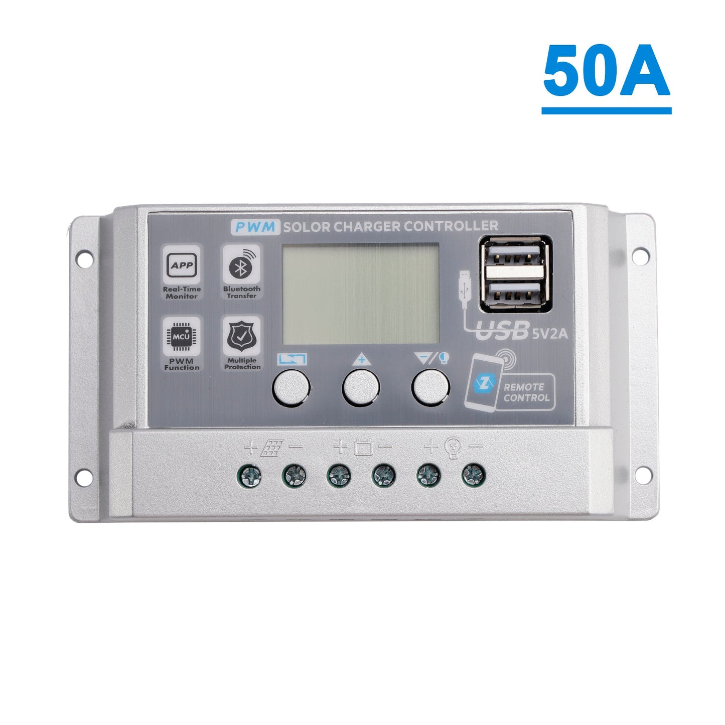 10A-60A PWM Solar Controller Mobile APP Intelligent Control Solar Controller