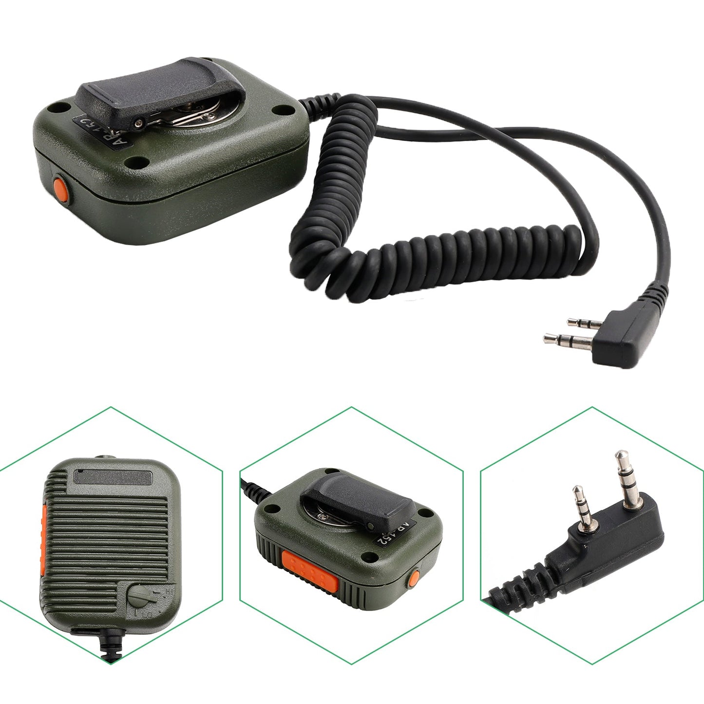 AR-152 Microphone Speaker For TK-220 TH-F6 RPV516A KG659 TG-2AT PX-666 UV-5RB