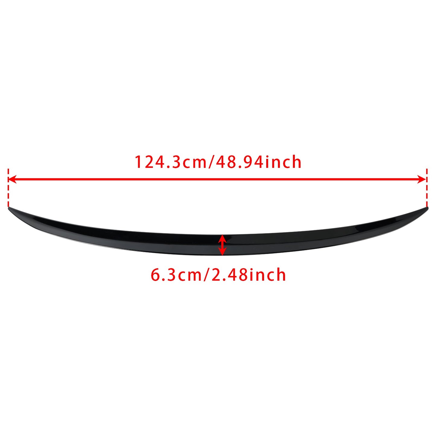 2019+ Benz GLE Class Coupe C167 AMG Style Gloss Black Rear Boot Spoiler
