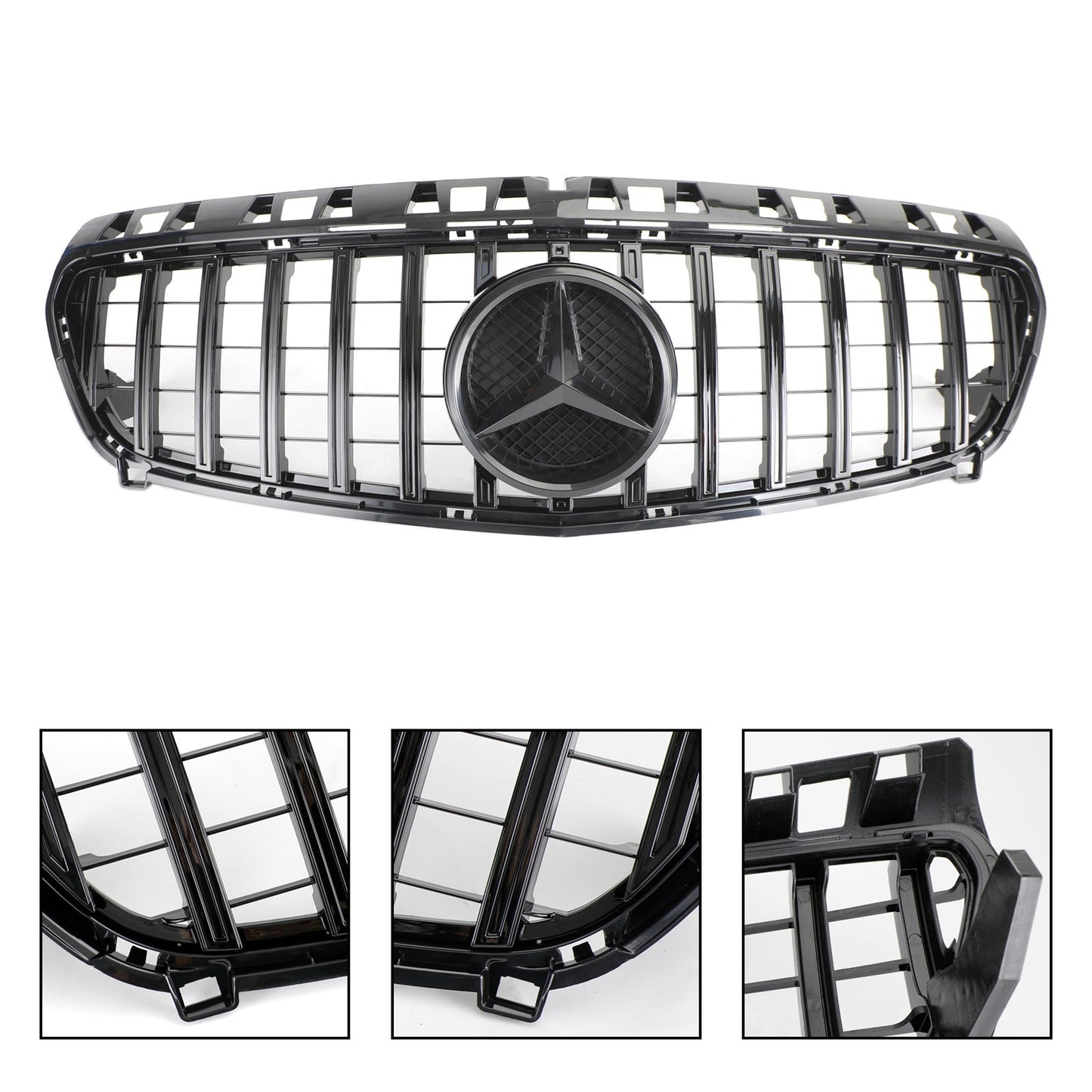 A CLASS W176 2013-2015 Mercedes Benz Grill Car grille Gloss Black Front Bumper Grille Grill