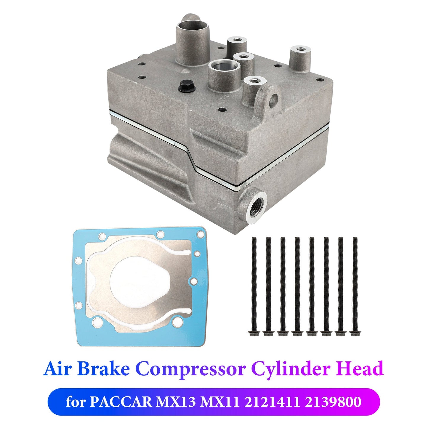 For PACCAR MX13 Air Brake Compressor Cylinder Head 2121411 2139800