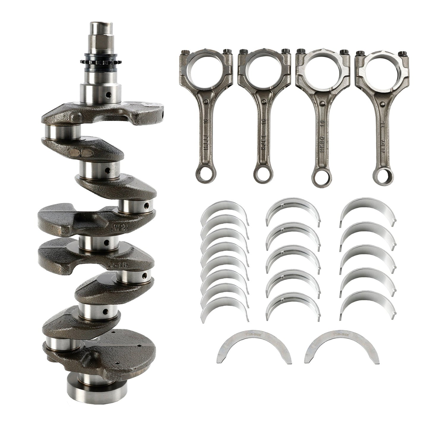 2015-2017 Kia Rio SX Hatchback 4-Door Crankshaft & Rods & Bearing 209102BB03