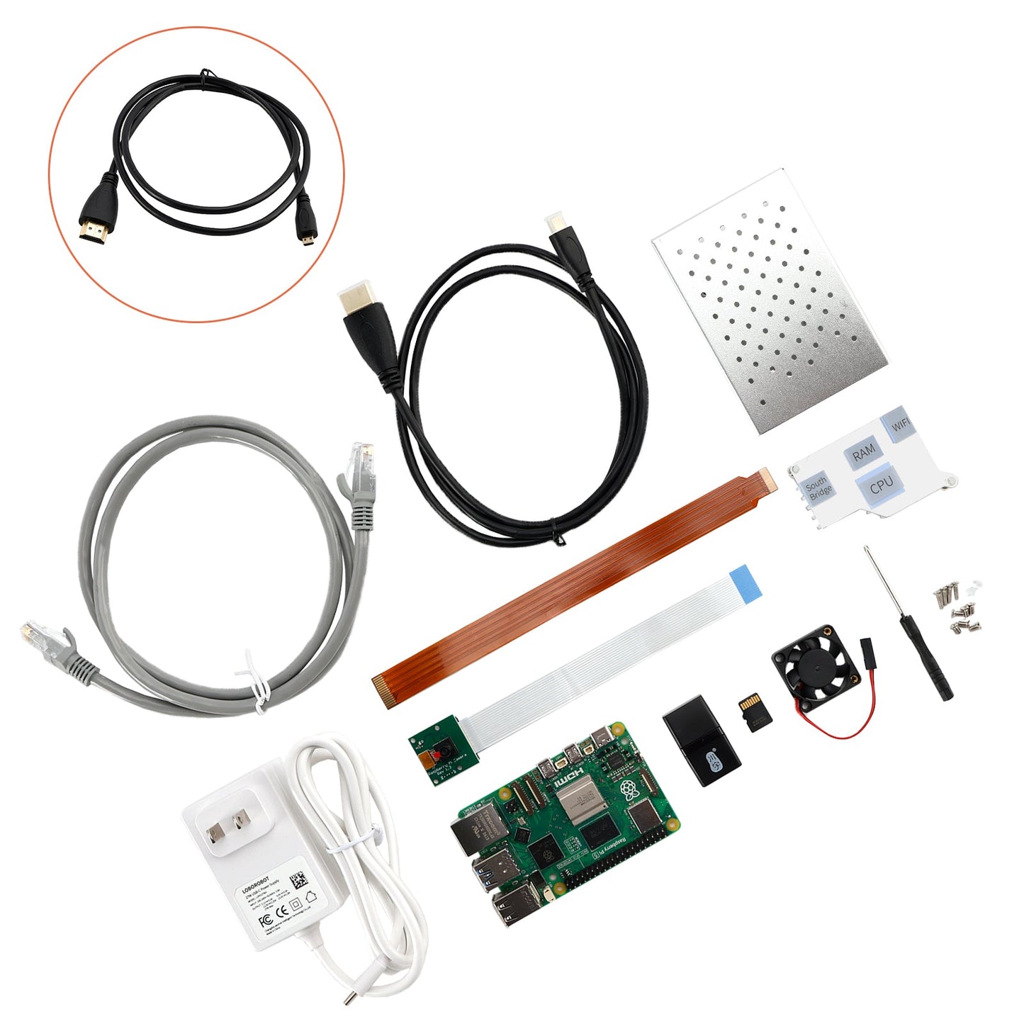Raspberry Pi 5 Kit 8G Development Board Camera Python Programming Advanced Kit