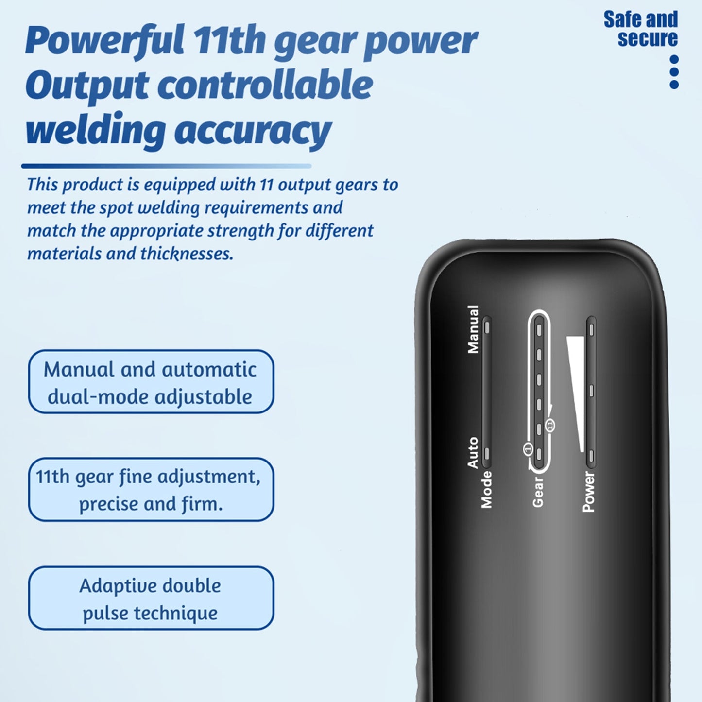 Portable Mini Spot Welder Tool DIY Battery Welding Machine 11 Gears Adjustable