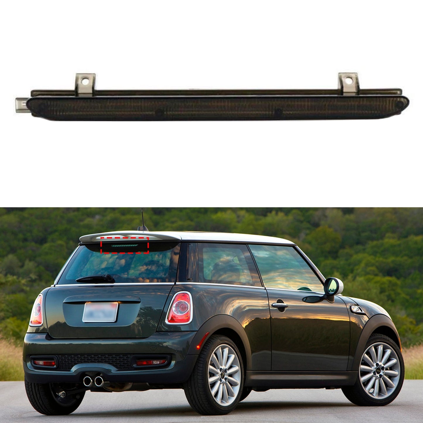 Black Smoked High Level Third Brake Stop Light For Mini Cooper R56 R60 06-13